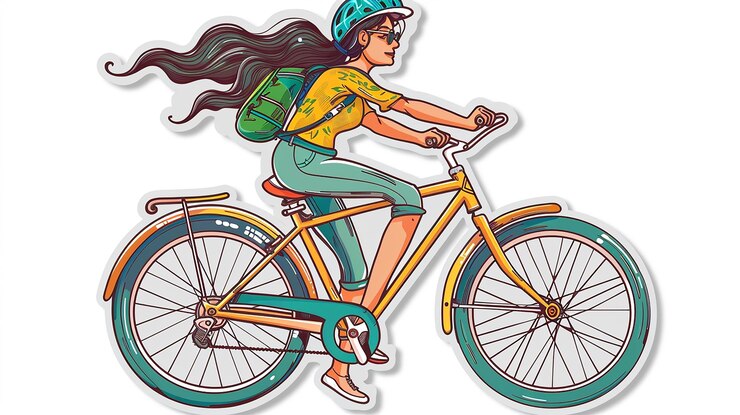 Photo cyclisme par autocollants