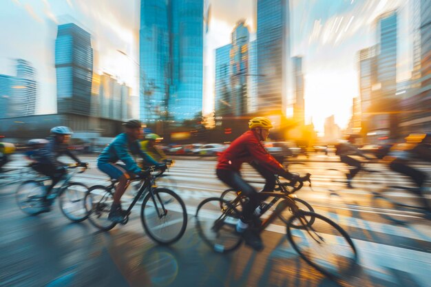 Les cyclistes urbains vers un avenir plus vert dans le paysage urbain