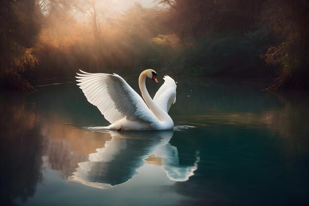 Cygne Faune animale Photographie de la faune Faune dans la nature Première vue de la nature