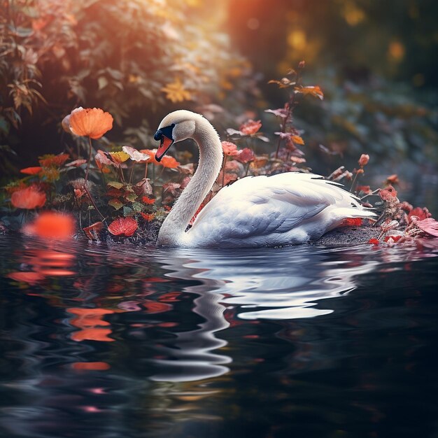 cygne sur un lac