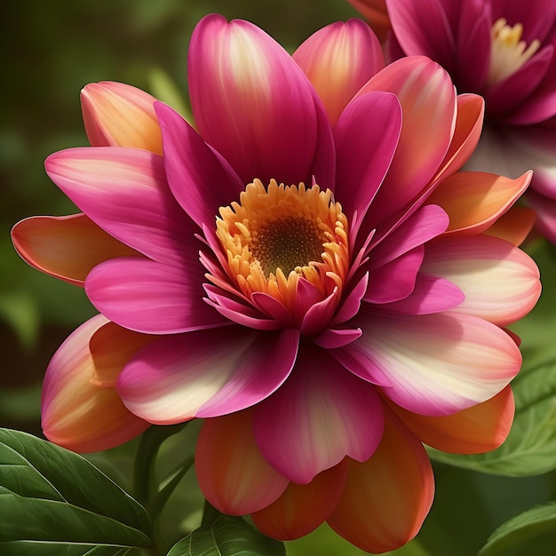 Un dahlia violet du jardin du dahlia.