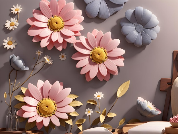 Daisy papier peint arrière-plan fleur de marguerite blanche marguerite fleur de printemps fleur de beauté florale marguerite p