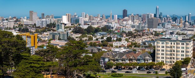 Photo les dames peintes de san francisco, californie, états-unis