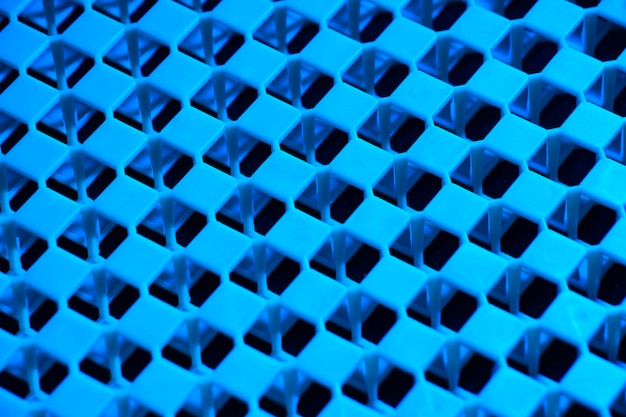 Damier, fond, couleur bleue, fait, imprimante 3d