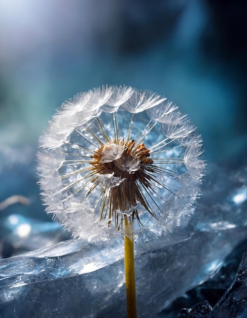 Photo dandelion est un bel arrière-plan pour votre bureau