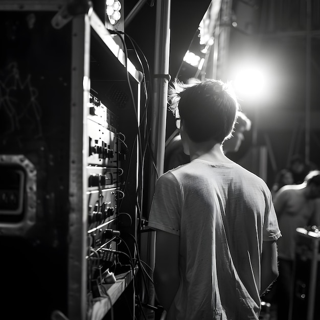 dans les coulisses d'un spectacle musical