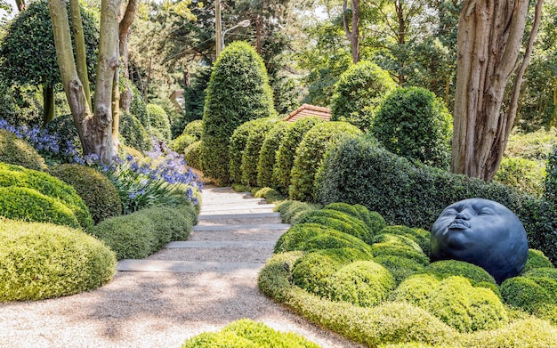 Photo dans les jardins d'etretat france