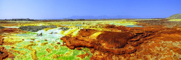 Dans le site volcanique de Dallol