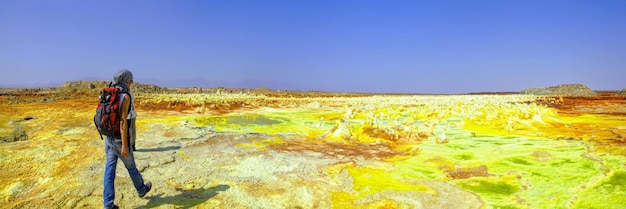 Dans le site volcanique de Dallol