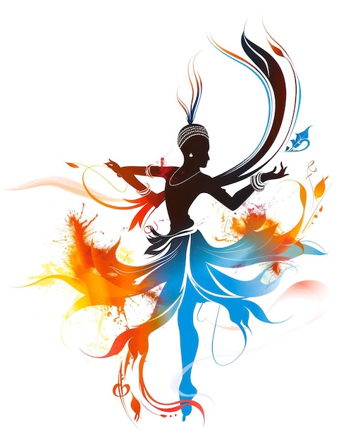 La danse cosmique de Krishna, une illustration graphique de la création et de l'harmonie