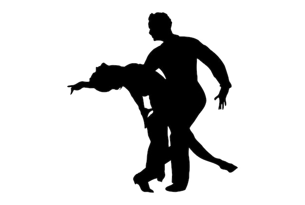 Danse silhouette danse personne croquis ombre danseur art