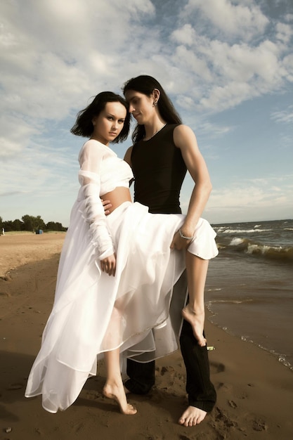 Danser sur la plage