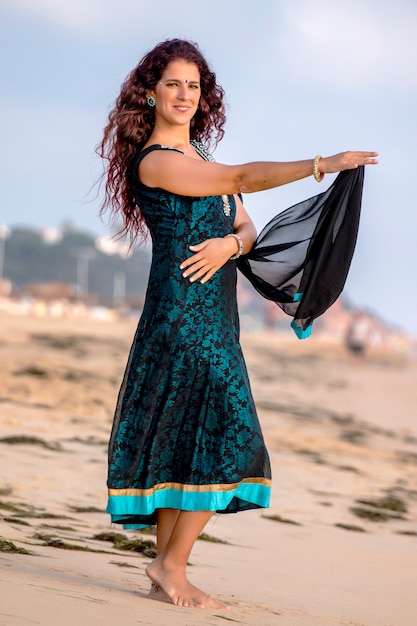 Danseur sur la plage