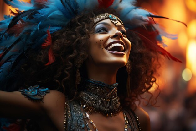 Les danseurs du carnaval de Rio mouvements gracieux au milieu d'une représentation IA générative