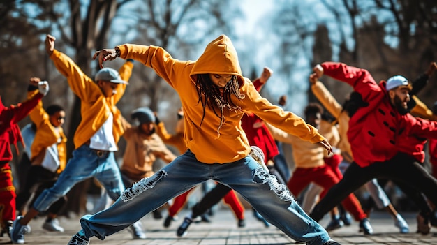 Des danseurs de hip-hop