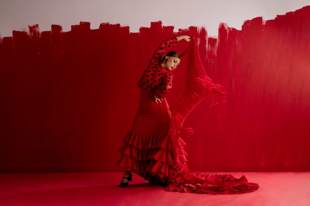 Danseuse de flamenco passionnée et élégante