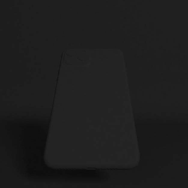 Dark Phone 11 vue arrière isolée sur fond noir