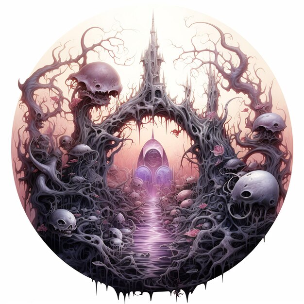 Dark World Tree et découvrez un chef-d'œuvre captivant Venture Book Cover Wall Art POD Epic Beauty