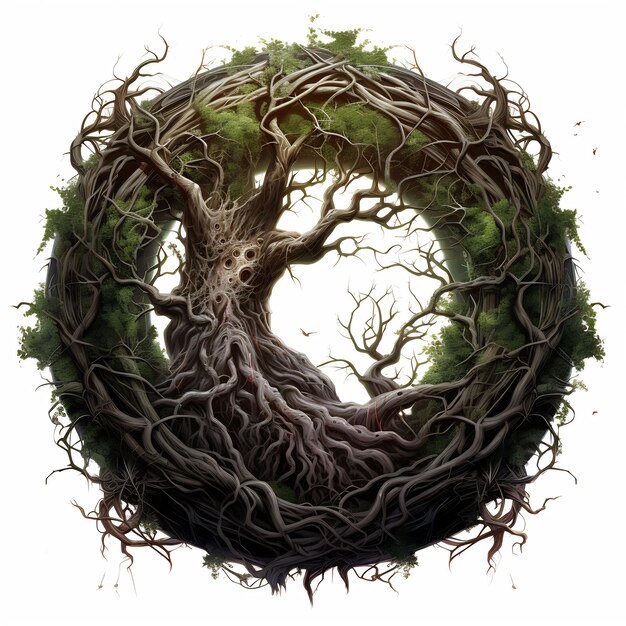 Dark World Tree et découvrez un chef-d'œuvre captivant Venture Book Cover Wall Art POD Epic Beauty