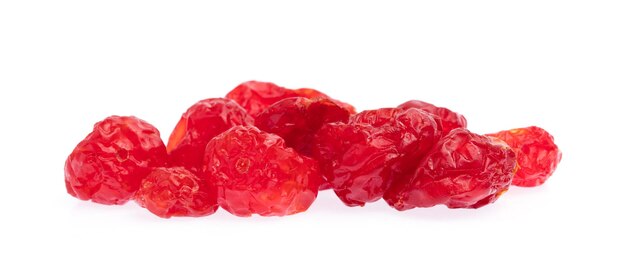 date rouge isolé sur fond blanc