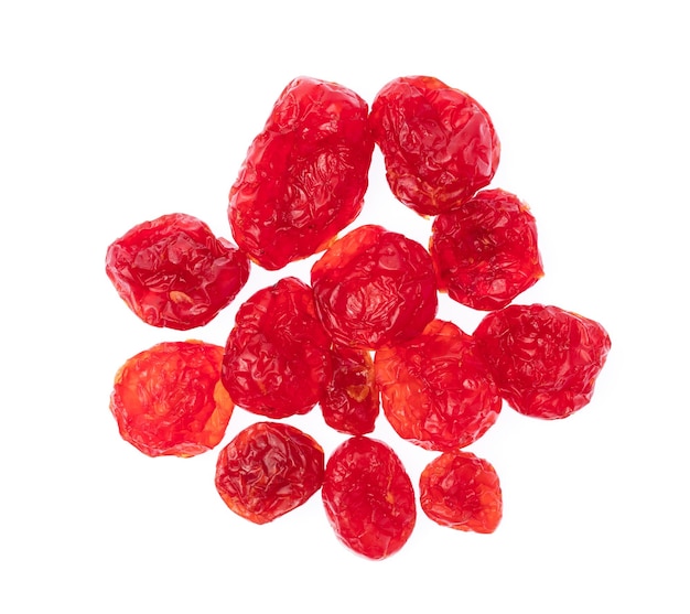 date rouge isolé sur fond blanc