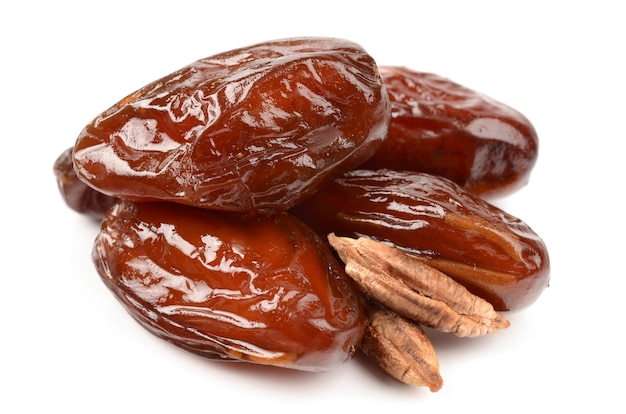 Dates sur fond blanc