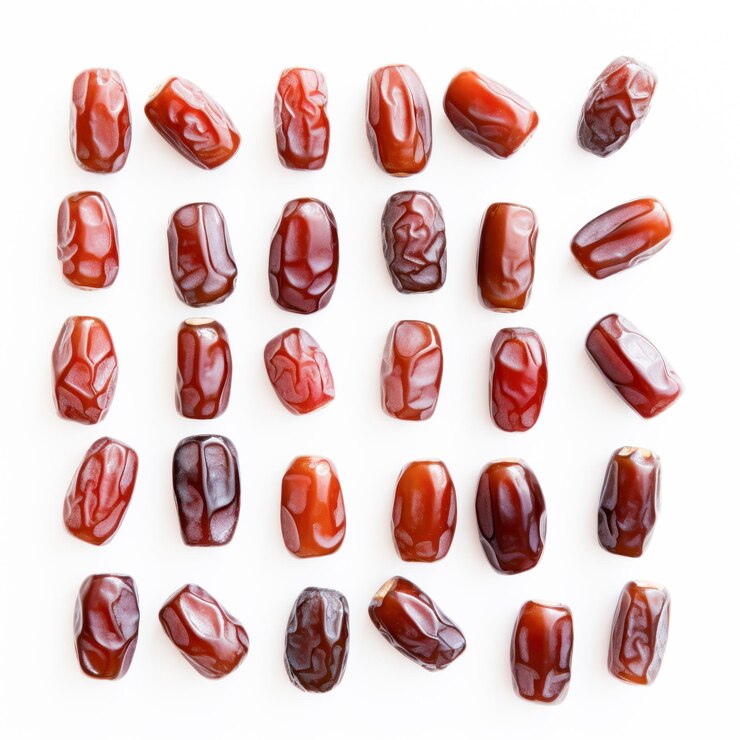 dates sur fond blanc