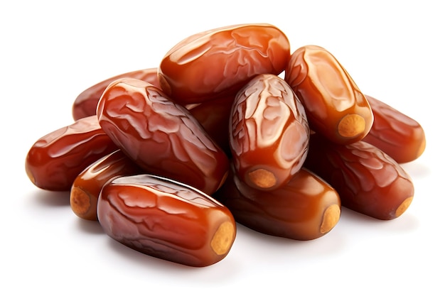 Dates isolés sur fond blanc