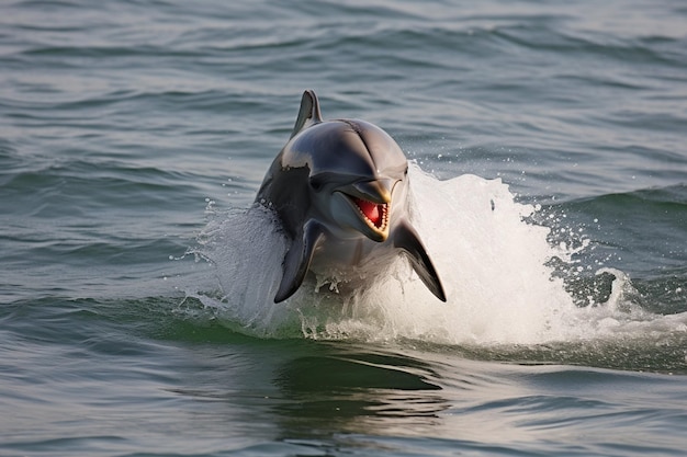 Un dauphin avec une balle.