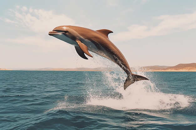 Dauphin sautant hors de l'eau