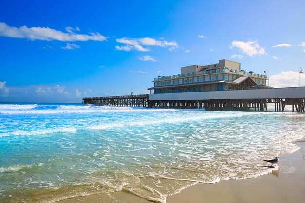 Daytona Beach En Floride Avec Jetée Usa