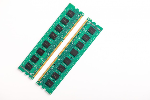 Ddr Ram Memory Isolé Sur Fond Blanc