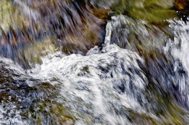 Débit de la cascade déchaînée