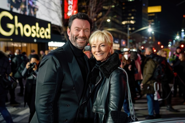 Deborra Lee Furness et Hugh Jackman assistent à la première de Ghosted