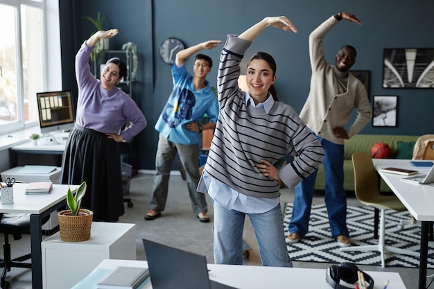 Début de la journée de travail au bureau