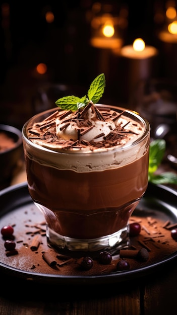 Décadent crémeux et plein de saveur de chocolat cette mousse au chocolat