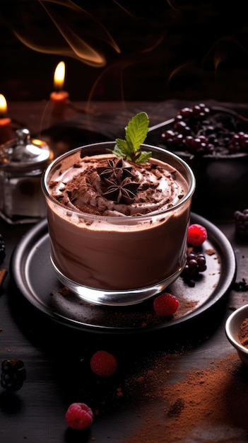 Décadent crémeux et plein de saveur de chocolat cette mousse au chocolat