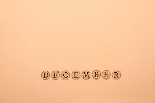 Décembre pour le calendrier