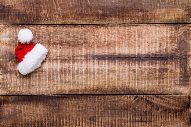 Décor de Noël sur le vieux fond en bois vintage.