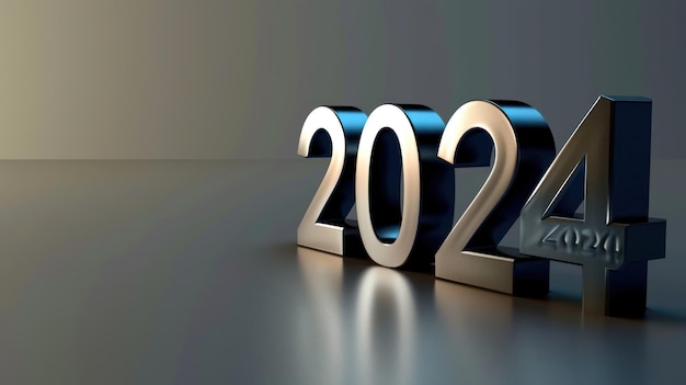 Photo le décor radieux de la célébration du nouvel an 2024