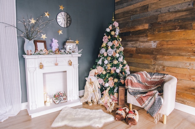 Décor de salle de nouvel an ou de Noël.