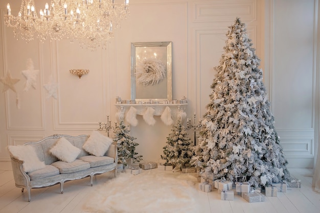 Décor de salon de vacances de Noël