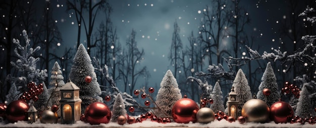 Décoration d'arbre de Noël Décor pour les vacances du Nouvel An Décorations de Noël Décoration de la maison en hiver Ambiance festive Carte du Nouvel An Fond de Noël