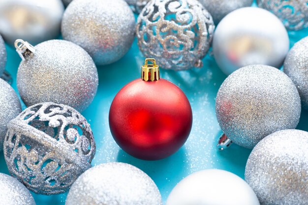 Décoration de boules de Noël