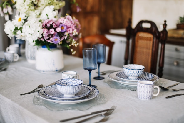 décoration de cuisine moderne dans un style rustique