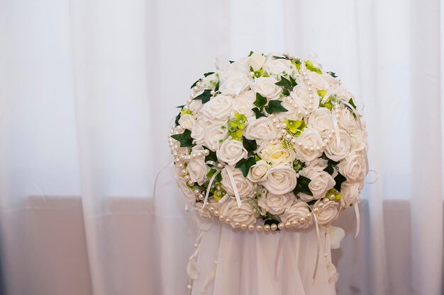 Décoration sur fleur de mariage