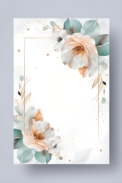 Photo décoration florale simple colorée illustration modèle de fond arrangement créatif de la nature et des fleurs bon pour la bannière invitation de carte de mariage projet de salutations d'anniversaire et élément de conception