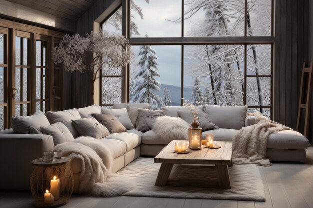 décoration d'hiver pour des idées d'inspiration maison minimaliste