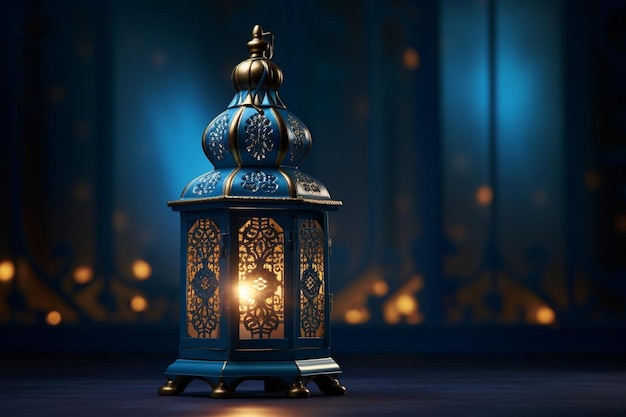 décoration de lanterne arabe islamique ramadan kareem fond