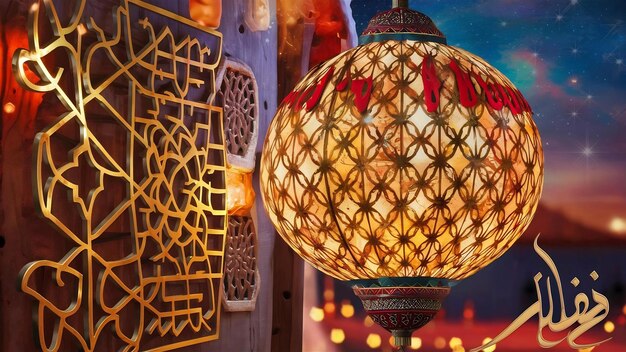 La décoration des lanternes arabes